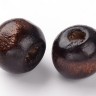 Бусина Округлая 10мм тёмно-коричневая (дерево) (20шт) Купить Бусина Округлая 10мм тёмно-коричневая (дерево) (20шт) с доставкой по России