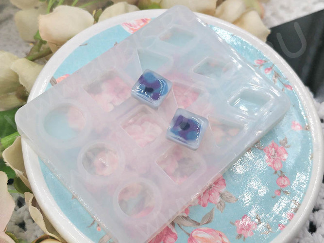 Молд 113 для эпоксидной смолы фигуры Геометрия 65*50*5мм (силикон)