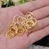 Купить Декоративный элемент 104 Круг рамка контур коннектор 12*12*0,8мм золотистый (Brass) (10шт.) с доставкой по России