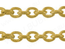 Цепочка I022 с простым плетением звено 2*1,7мм золотистая (Iron) (50см)