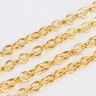 Купить Цепочка I022 с простым плетением звено 2*1,7мм золотистая (Iron) (50см) с доставкой по России