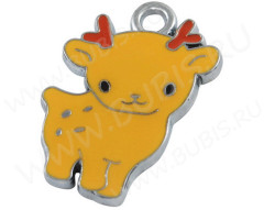 Подвеска Олень 02 Оленёнок 22*16*1,8см т.жёлтый (цветные подвески)