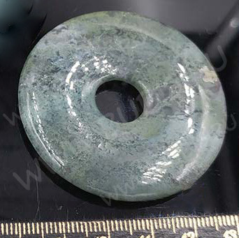 Кулон 0866 Бублик 50*50*6,5мм Агат Индийский (камни)