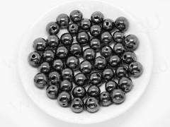 (СКИДКИ!!!) Бусина округлая 8мм Гематит (камни) (10шт.)