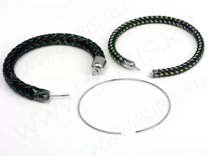 Мемори проволока - пружина - основа для браслета 55*1мм цвет платины (10 витков)