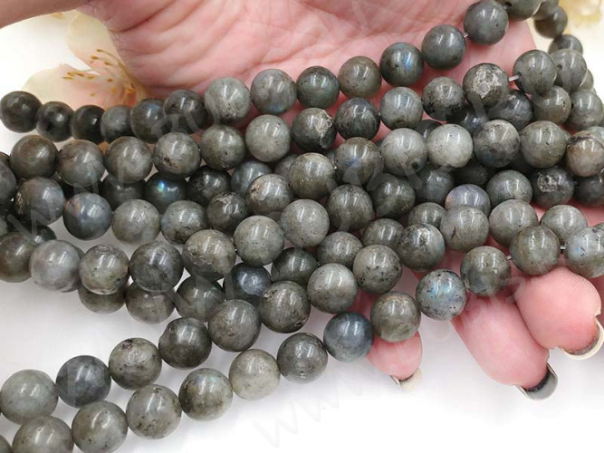 Бусина округлая 10мм Лабрадорит натуральный (камни)