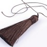 Купить Декоративный элемент 074 Кисть струящаяся 80*12мм тёмно-коричневый (декоративные элементы) с доставкой по России