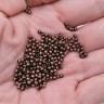 Купить (СКИДКИ!!!) Бусина Шарик металлический 2мм античная медь (Iron) (ок. 350шт) с доставкой по России