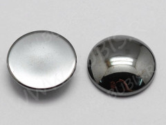 Кабошон каменный 107 Круг 18*18*5мм Гематит синт. (камни)