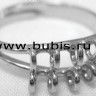 Основа (заготовка) для кольца 024 18мм с 10ю петельками цвет платины (Brass) Купить Основа (заготовка) для кольца 024 18мм с 10ю петельками цвет платины (Brass) с доставкой по России