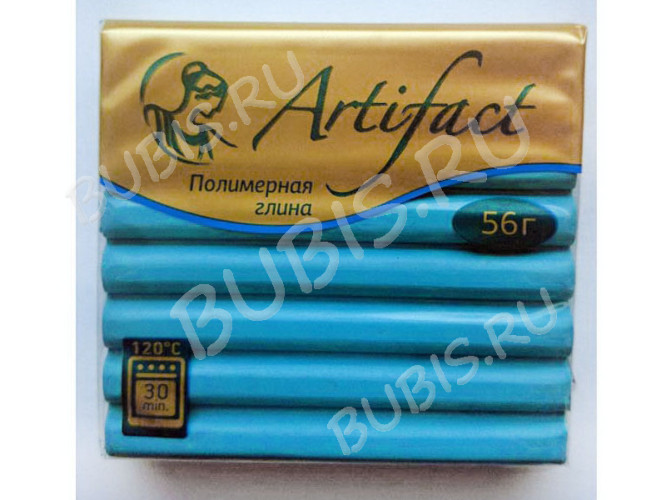 Полимерная глина Артефакт 467 голубой топаз классический 56г.