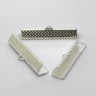 Купить Зажимы №14 для лент 35*7,5*5,5мм серебристый (Iron)  с доставкой по России