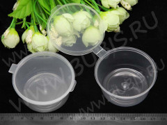 Контейнер для хранения 19 соусник с крышкой 6,8*6,2*2,8см прозрачный (пластик)