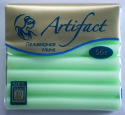 Полимерная глина Артефакт 556 шифон зелёное яблоко 56г.