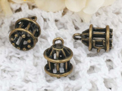 Подвеска Клетка 01 3D 18*12,5*12,5мм античная бронза (литьё)