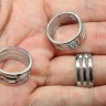 Купить Инструмент Кольцо Приспособление для открывания разжимания колечек 02 20*20*8,5мм цвет платины (сплав) (инструменты для бижутерии) с доставкой по России