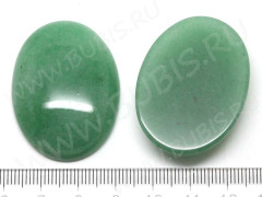 Кабошон каменный 092 Овал 40*30*7мм Авантюрин зелёный натуральный (камни)