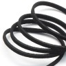 Купить Замшевый шнур 03 плоский 3*1,5мм чёрный (1м) с доставкой по России