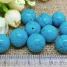 Бусина округлая 18мм Бирюза голубая (камни) Купить Бусина округлая 18мм Бирюза голубая (камни) с доставкой по России