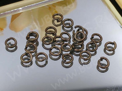 Колечки обычные толстые 4*0,8мм античная бронза (Brass) (20шт.)
