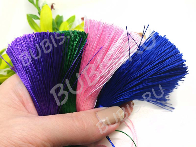 Декоративный элемент 074 Кисть струящаяся 80*12мм коричневый (декоративные элементы)