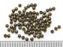 (СКИДКИ!!!) Бусина Шарик металлический 2мм античная бронза (Iron) (ок. 350шт)