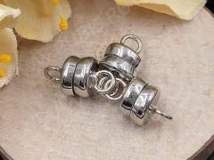 Магнитный замочек №44 10,5*6*6мм цвет платины (Brass)