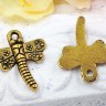 Подвеска Стрекоза 01 18*15*2мм античное золото (литьё) Купить Подвеска Стрекоза 01 18*15*2мм античное золото (литьё) с доставкой по России