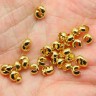 Купить Обжимная бусина 03 маскировочная разъёмная покрывная 3,2*2,2мм золотистая (Brass) (20шт) с доставкой по России