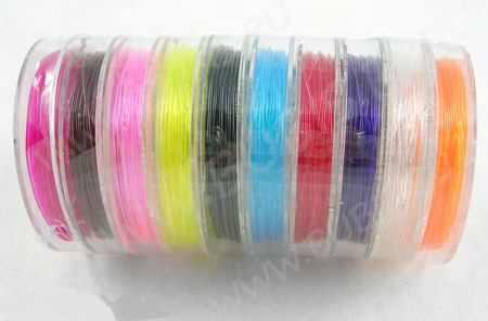 Резинка 20 силиконовая круглая 0,6мм прозрачная (катушка ок.15м)