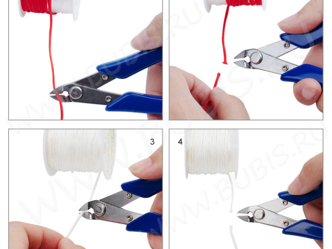 Кусачки 19 Бокорезы ювелирные 130мм на блистере с синими ручками (инструменты для бижутерии)