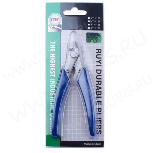 Кусачки 19 Бокорезы ювелирные 130мм на блистере с синими ручками (инструменты для бижутерии)