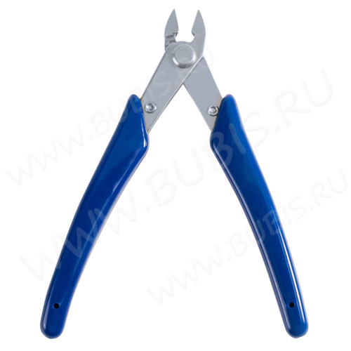 Кусачки 19 Бокорезы ювелирные 130мм на блистере с синими ручками (инструменты для бижутерии)