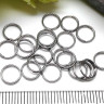(СКИДКИ!!!) Колечки двойной крутки 7мм цвет платины (Хирургическая ювелирная сталь) (100шт) Купить (СКИДКИ!!!) Колечки двойной крутки 7мм цвет платины (Хирургическая ювелирная сталь) (100шт) с доставкой по России