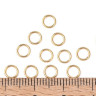 Купить Колечки одинарные 4*0,7мм Real Gold Plated 18K золотистые (Хирургическая сталь) (20шт) с доставкой по России