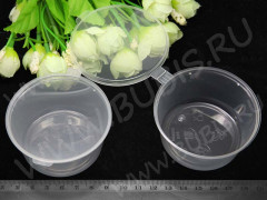 Контейнер для хранения 20 соусник с крышкой 7,8*7*3,3см прозрачный (пластик)