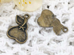 Подвеска Груша 01 21,5*14*2мм античная бронза (литьё)