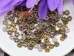 (СКИДКИ!!!) Рондели 034 Дейзи 4,5*4,5*1,3мм МИКС цветов (литьё) (50шт.)