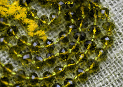 Бусина Абакус гранёный 8*8*5,5мм Хрусталь болотный (имитация Сваровски)