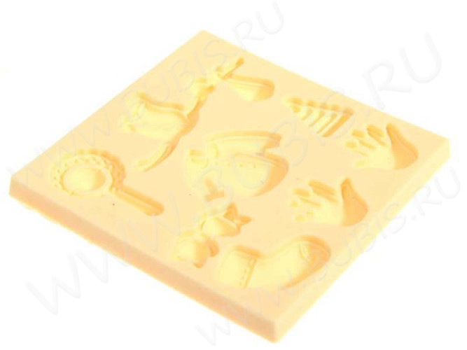 Молд 008 Детский 8*8*0,55см Айвори (силикон) (инструменты для моделирования)