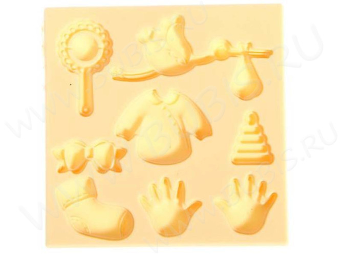 Молд 008 Детский 8*8*0,55см Айвори (силикон) (инструменты для моделирования)