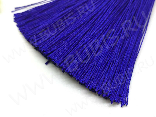 Декоративный элемент 074 Кисть струящаяся 80*12мм синяя (декоративные элементы)
