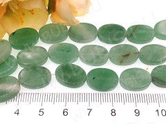 Бусина каменная Овал 66 15*10*4мм Авантюрин зелёный натуральный (камни)