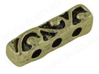 (СКИДКИ!!!) Разделитель 20 на 3 нити 18*5*4,5мм античная бронза (литьё) (10шт.)