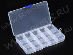 Контейнер для хранения 24 на 15 секций 17*10*2,3см прозрачный (оргстекло)