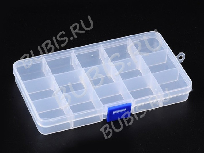 Контейнер для хранения 24 на 15 секций 17*10*2,3см прозрачный (оргстекло)