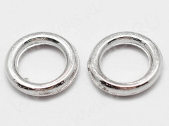 Кольцо декоративное 23 простое 7*7*1мм цвет платины (литьё) (10шт.)