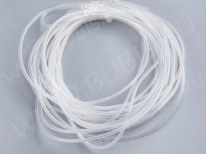 Полиуретановый шнур 06 4мм ПОЛЫЙ (2мм) прозрачный (1м)