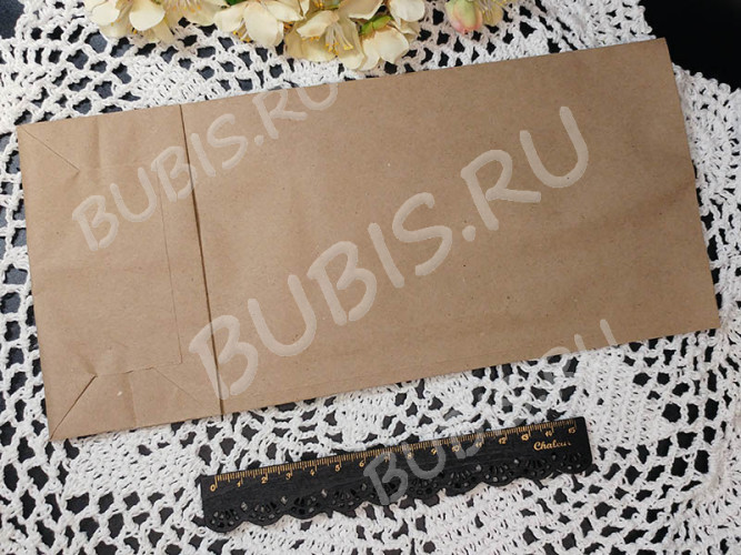 Пакет 29 Крафт бумажный 23,5*12*8см св.коричневый (упаковка) (10шт)