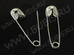 Основа (заготовка) для броши №122 булавка английская 45*10*3мм цвет платины (Iron)(20шт)